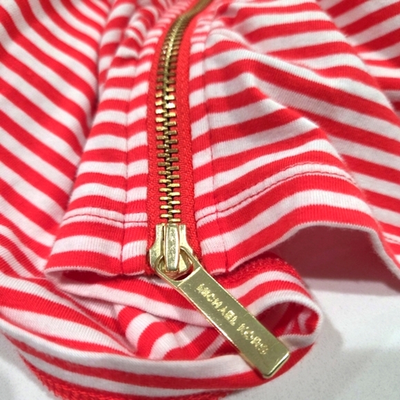 Michael Kors Red and White Striped Top New. - Picture 10 of 12